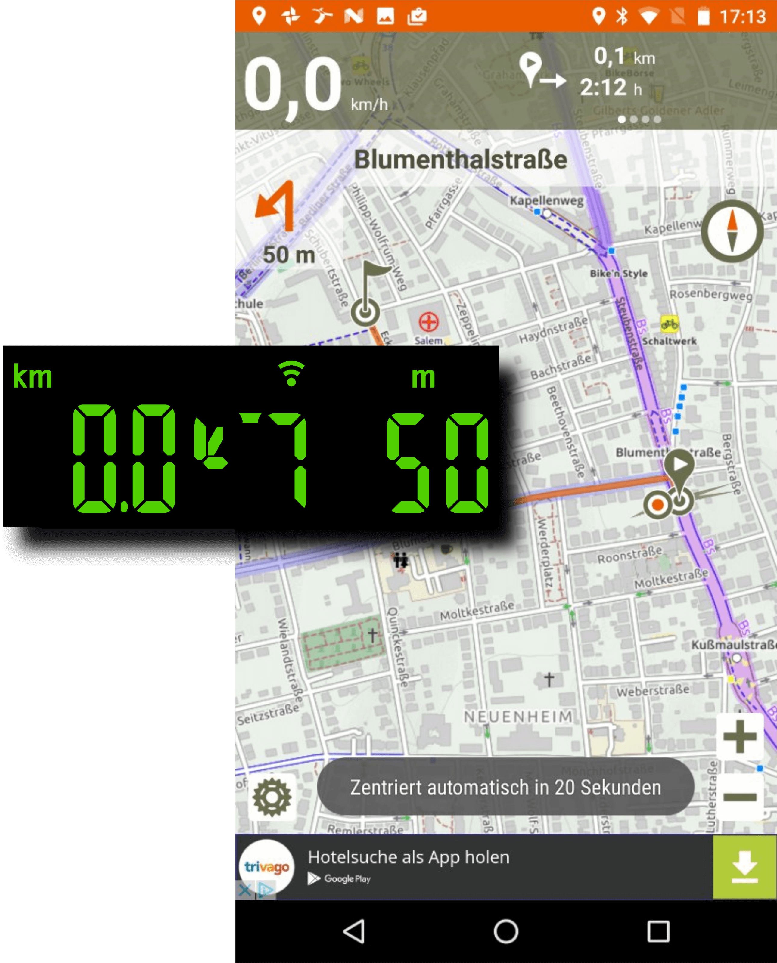 Head-Up-Display USEE Navigation